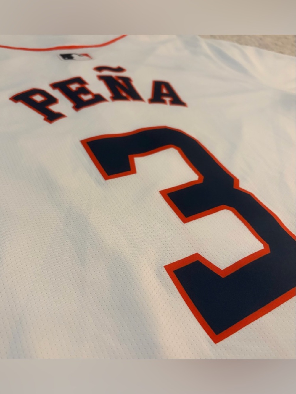 Nike Authentic Houston Astros Jeremy Peña #3 MLB White Jersey Men’s Size: XL - Picture 7 of 8